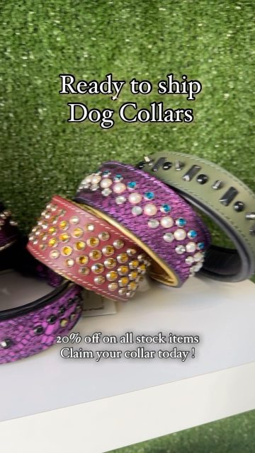 Claim your ready to ship collar today ❣️

20% off on all dog collars in stock 🤩

Send us a dm on the collar you’d like to claim 😎

#dogs #dogsofinstagram #dogsofinsta #dogsartcollars #dogcollar #dogcollars #dogsrule #dogsofinstaworld