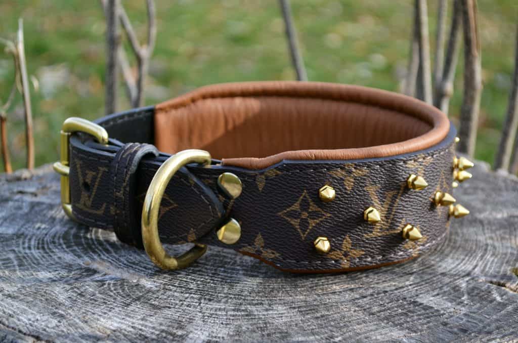 Louis vuitton Dog collar with Spikes